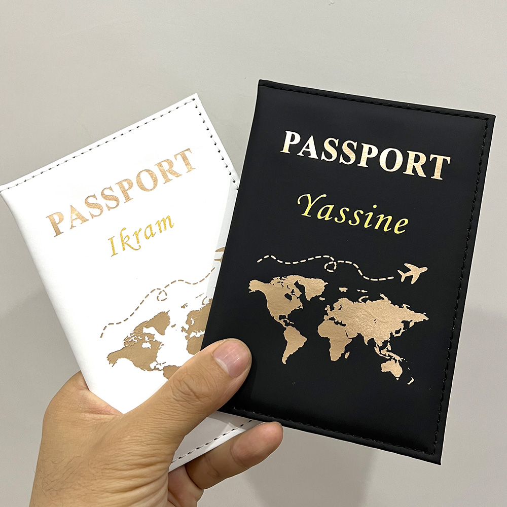 Tech Accessories For Travel - New Cute Personalized Passport Cover Plane