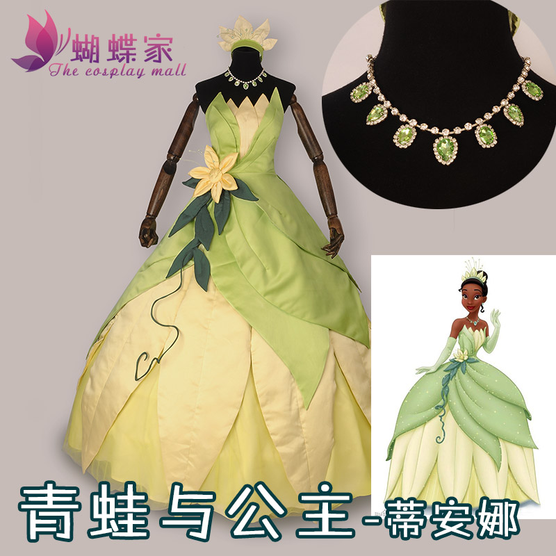Princess Tiana Dress Cosplay C - Tech Hair Accessories review and price