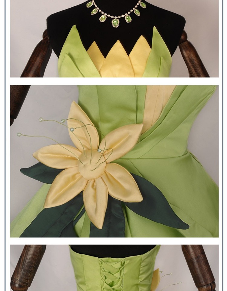 Princess Tiana Dress Cosplay C - Tech Hair Accessories review and price