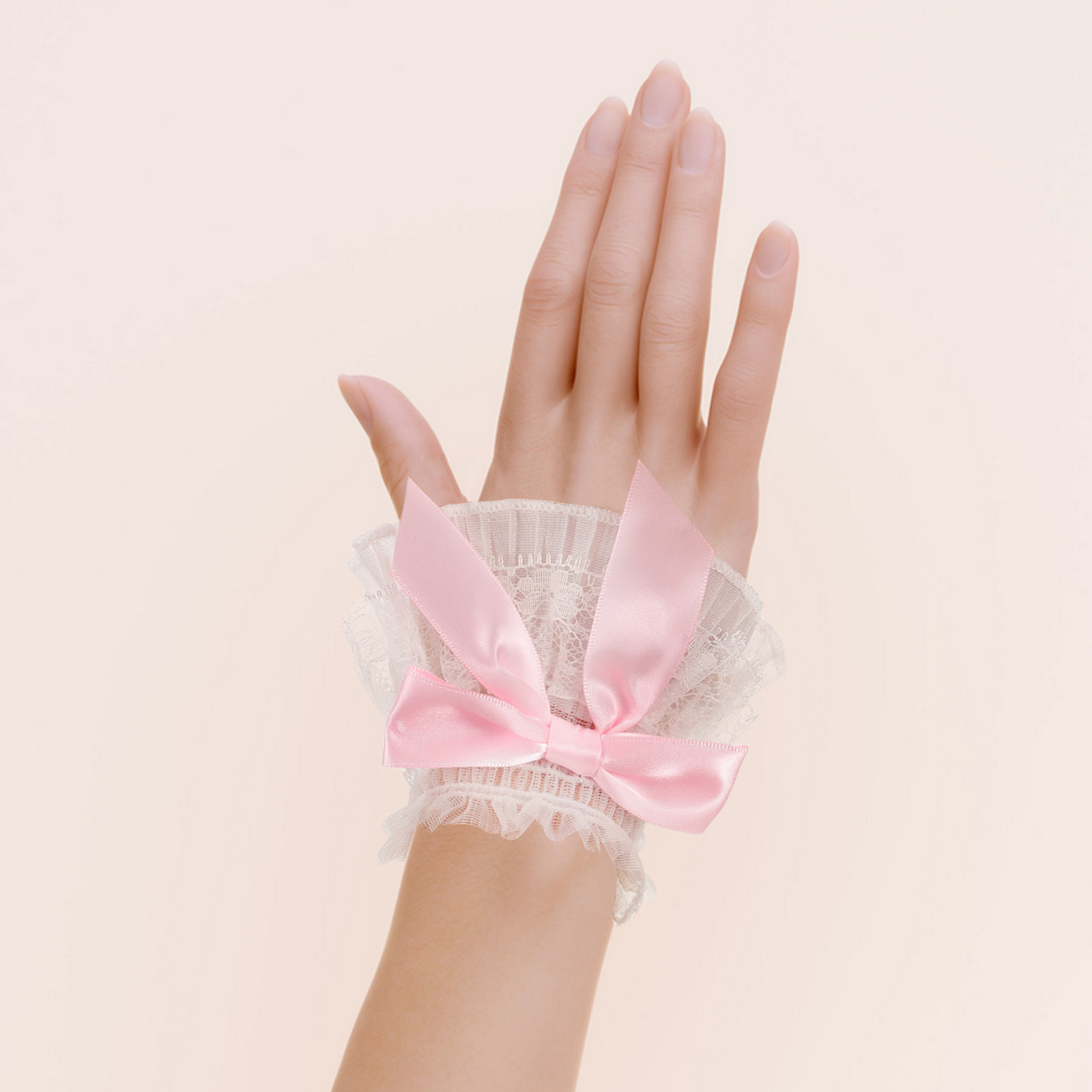 3Pairs Lace Wrist Sleeves Bow  - Tech Accessories Photo review and price
