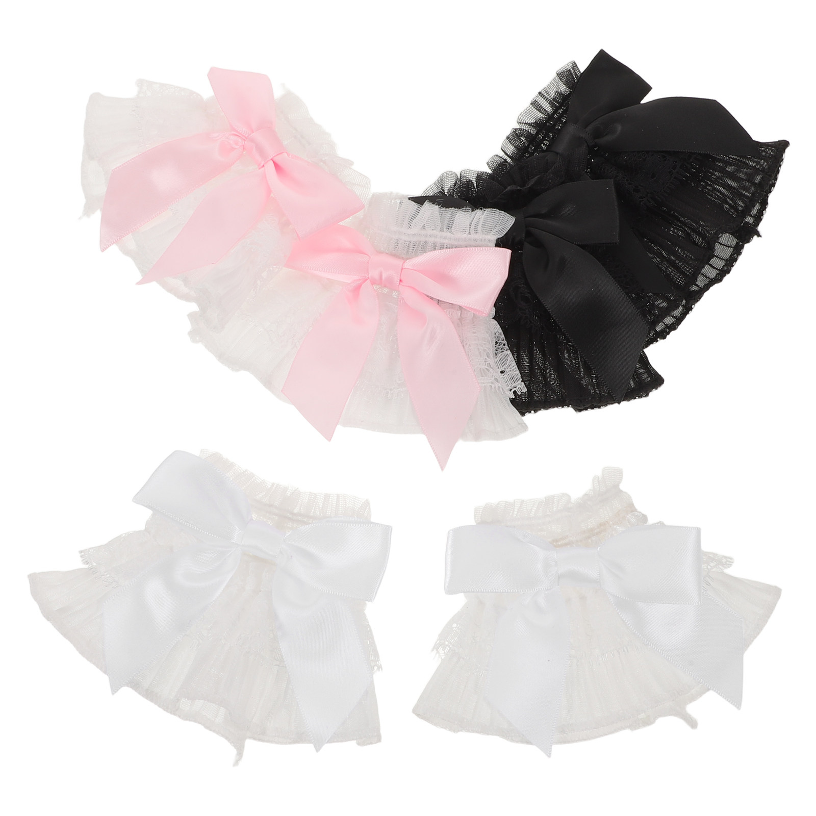 3Pairs Lace Wrist Sleeves Bow  - Tech Accessories Photo review and price