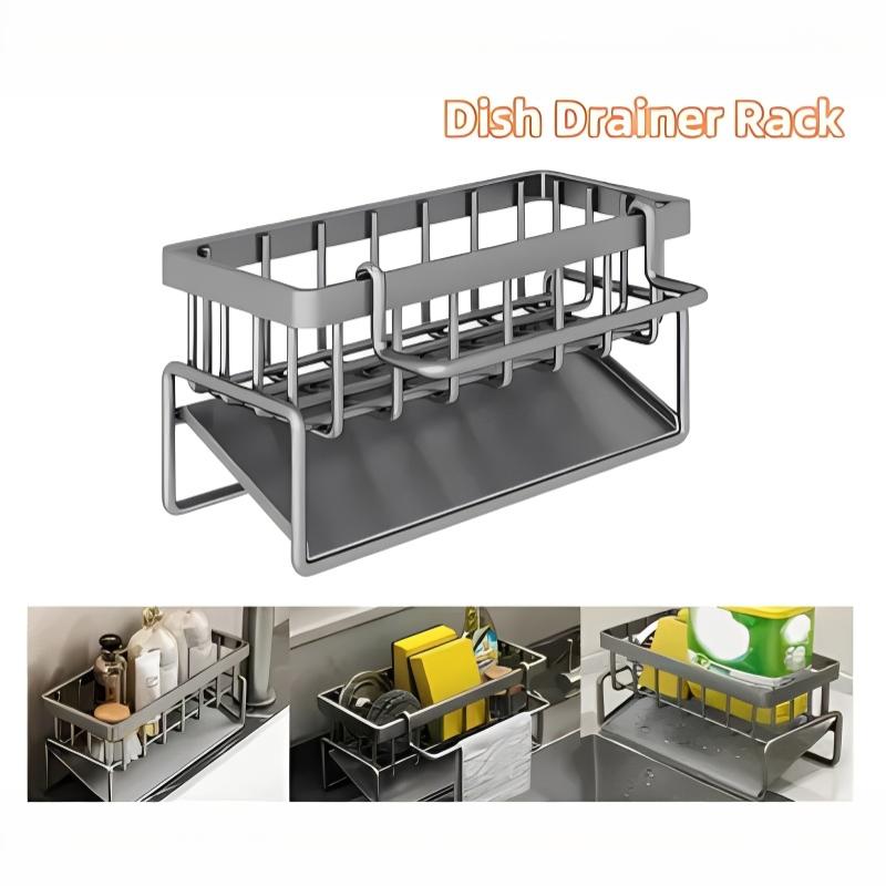 Sponge Drainer Rack With Towel - Tech Accessories Organizer review and price