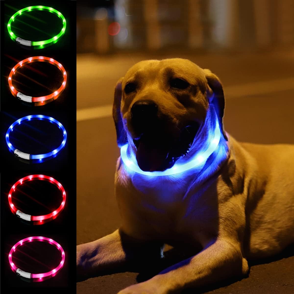 Silicone LED Dog Collar,USB Re - Tech Dog Accessories review and price
