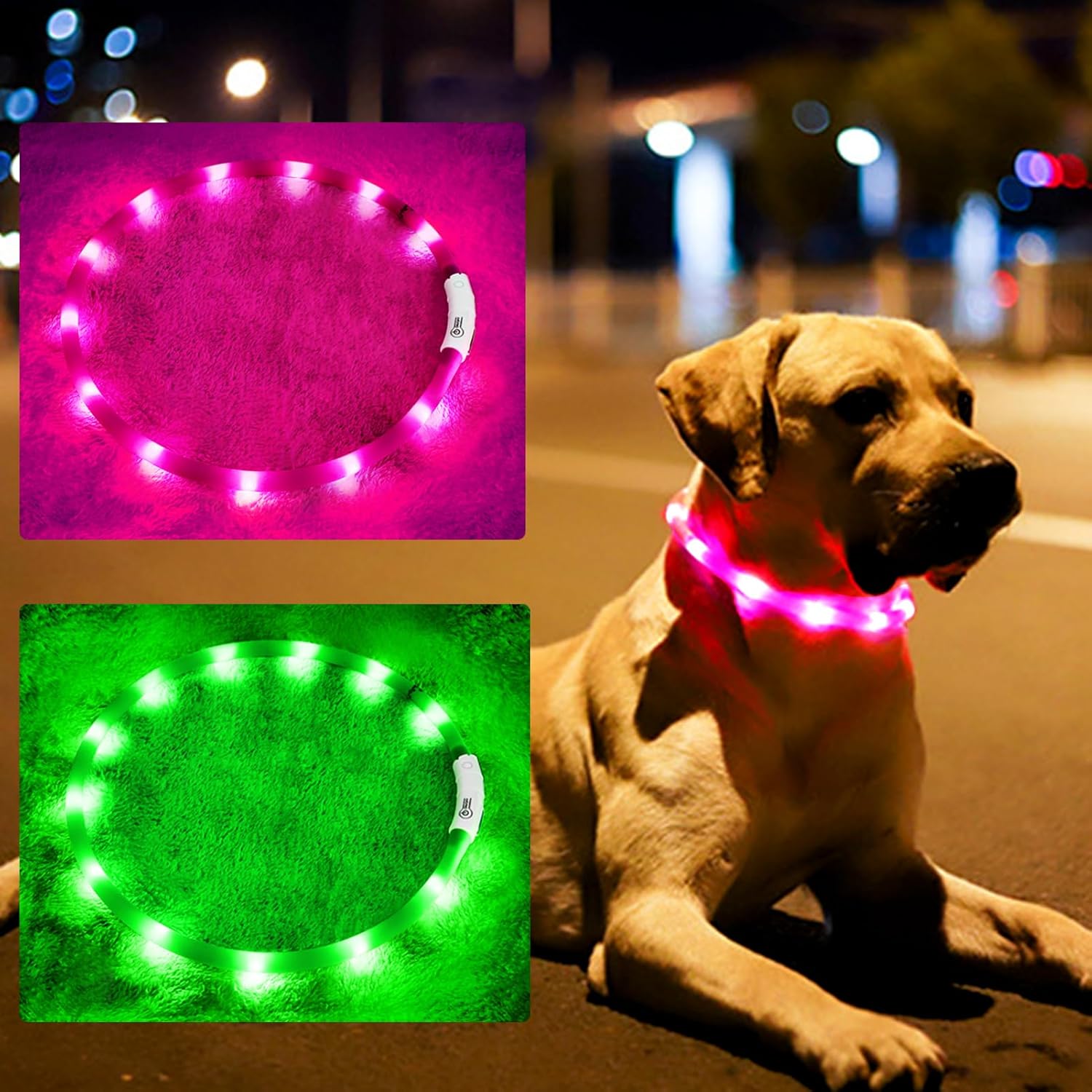 Silicone LED Dog Collar,USB Re - Tech Dog Accessories review and price