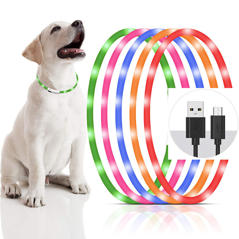 Silicone LED Dog Collar Rechar - Tech Dog Accessories review and price