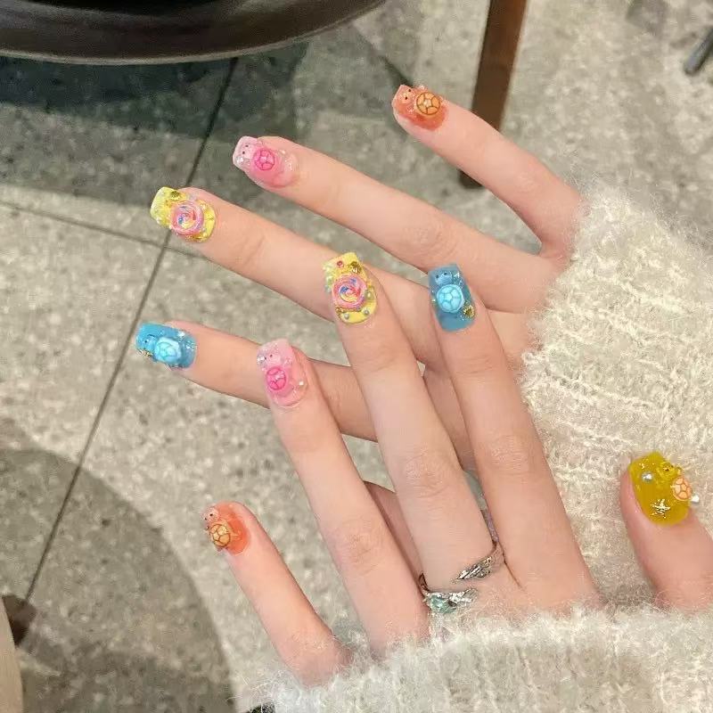 100 Mini Colorful Turtle Resin - Nail Tech Accessories review and price