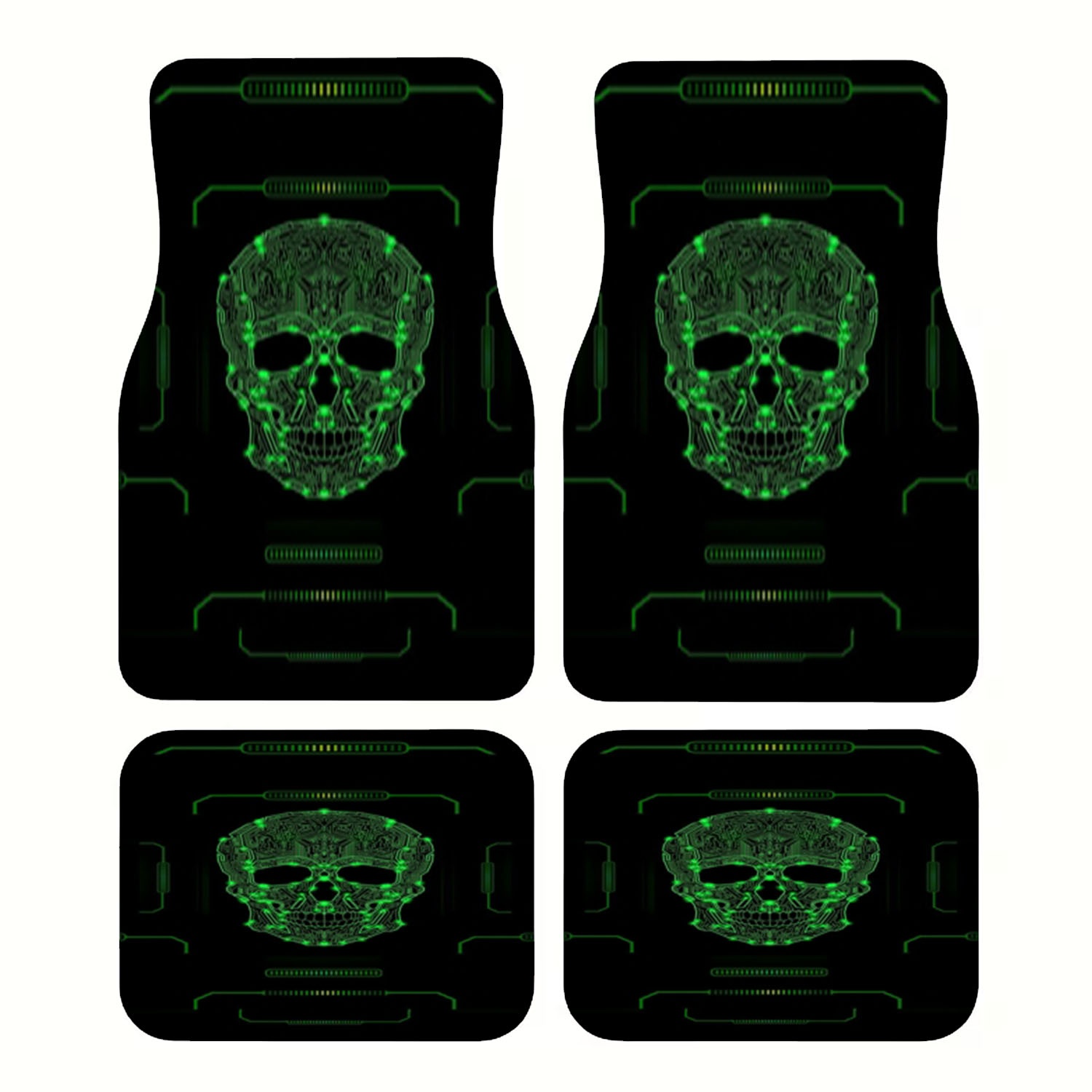 Cyberpunk Skull Car Floor Mats - Tech Accessories Luxury review and price