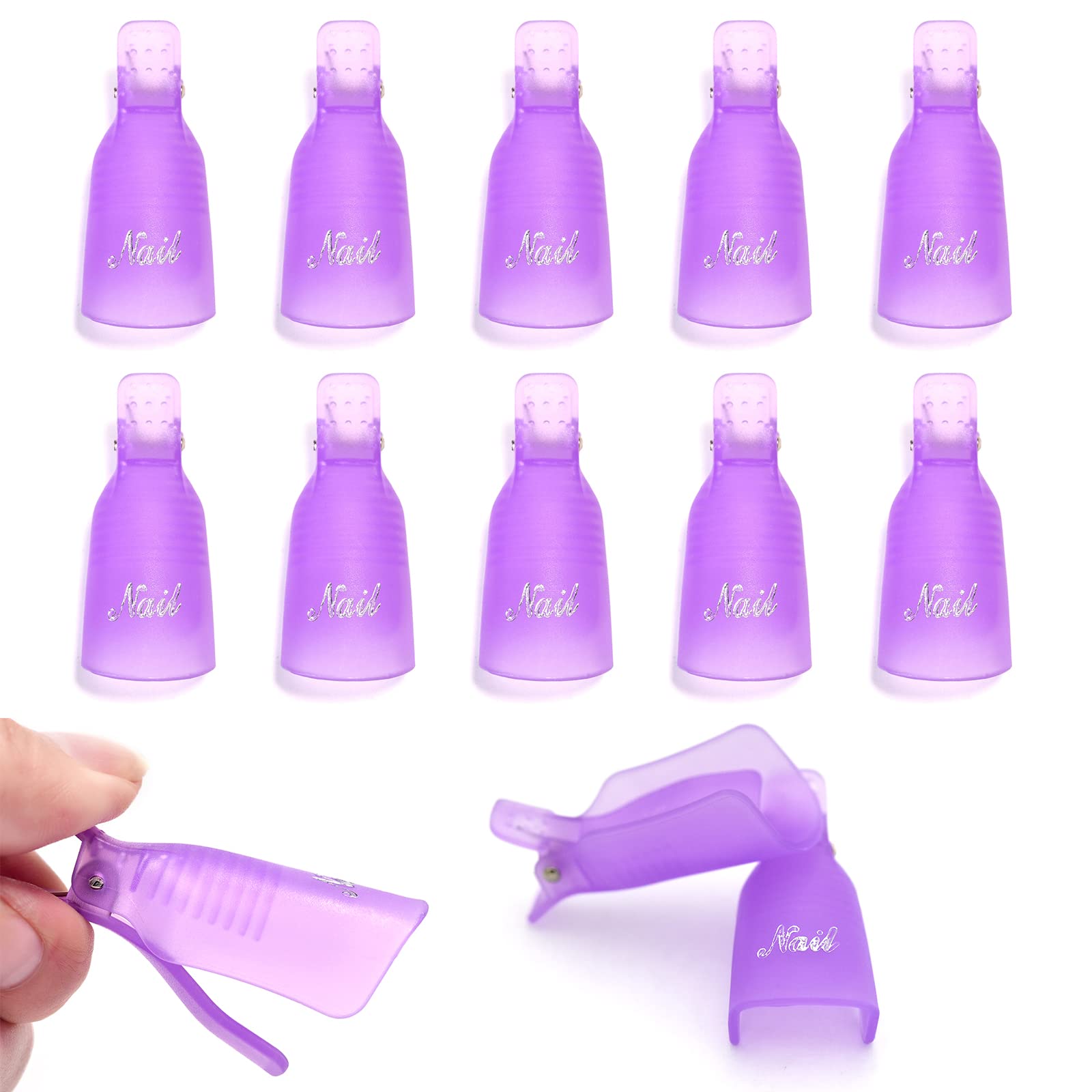 10Pcs Plastic Nail Art Soak Of - Nail Tech Accessories review and price
