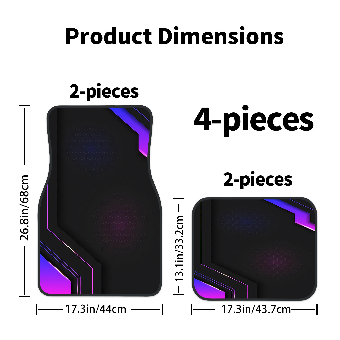 4pcs 2D High-Tech Geometric Pa - Tech Accessories Luxury review and price