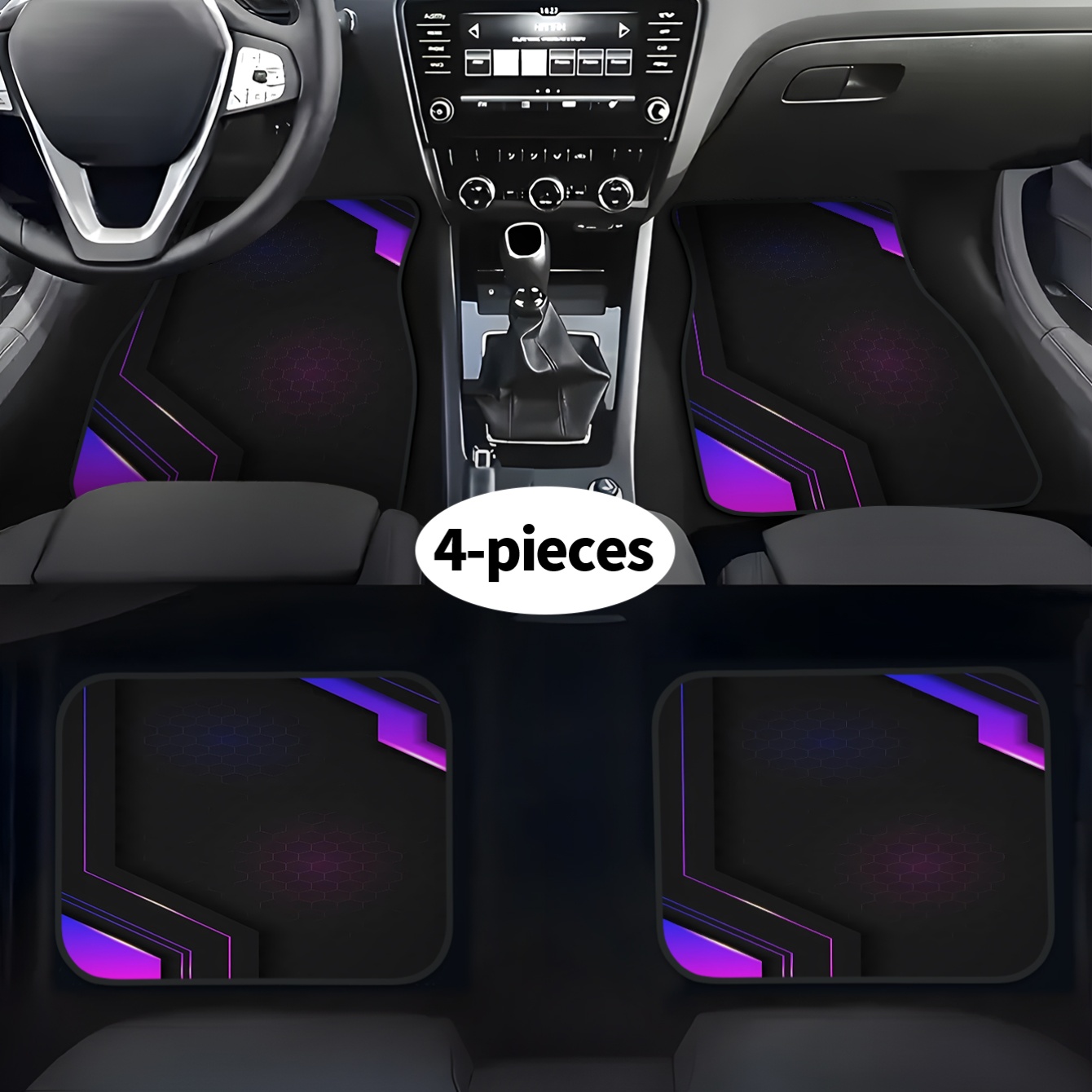 4pcs 2D High-Tech Geometric Pa - Tech Accessories Luxury review and price