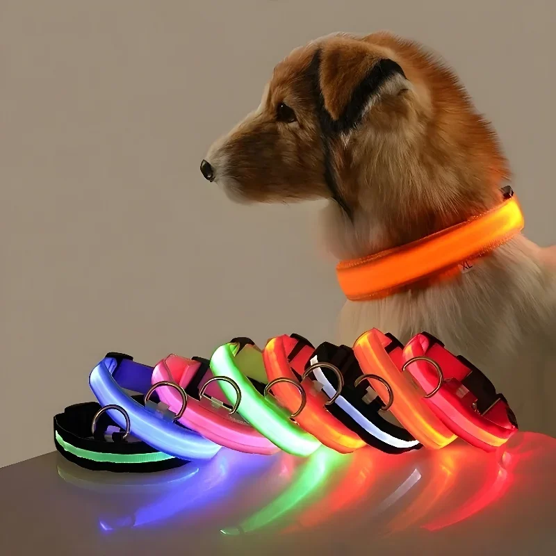 Dog Collar Nylon LED Night Saf - Tech Dog Accessories review and price