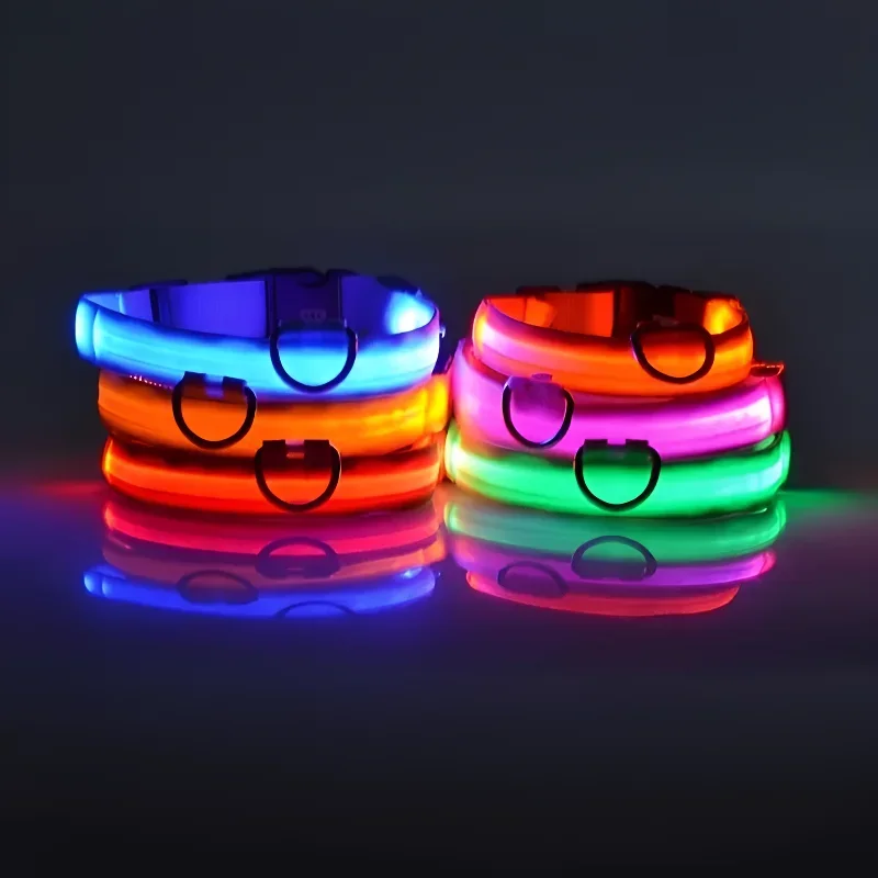 Dog Collar Nylon LED Night Saf - Tech Dog Accessories review and price