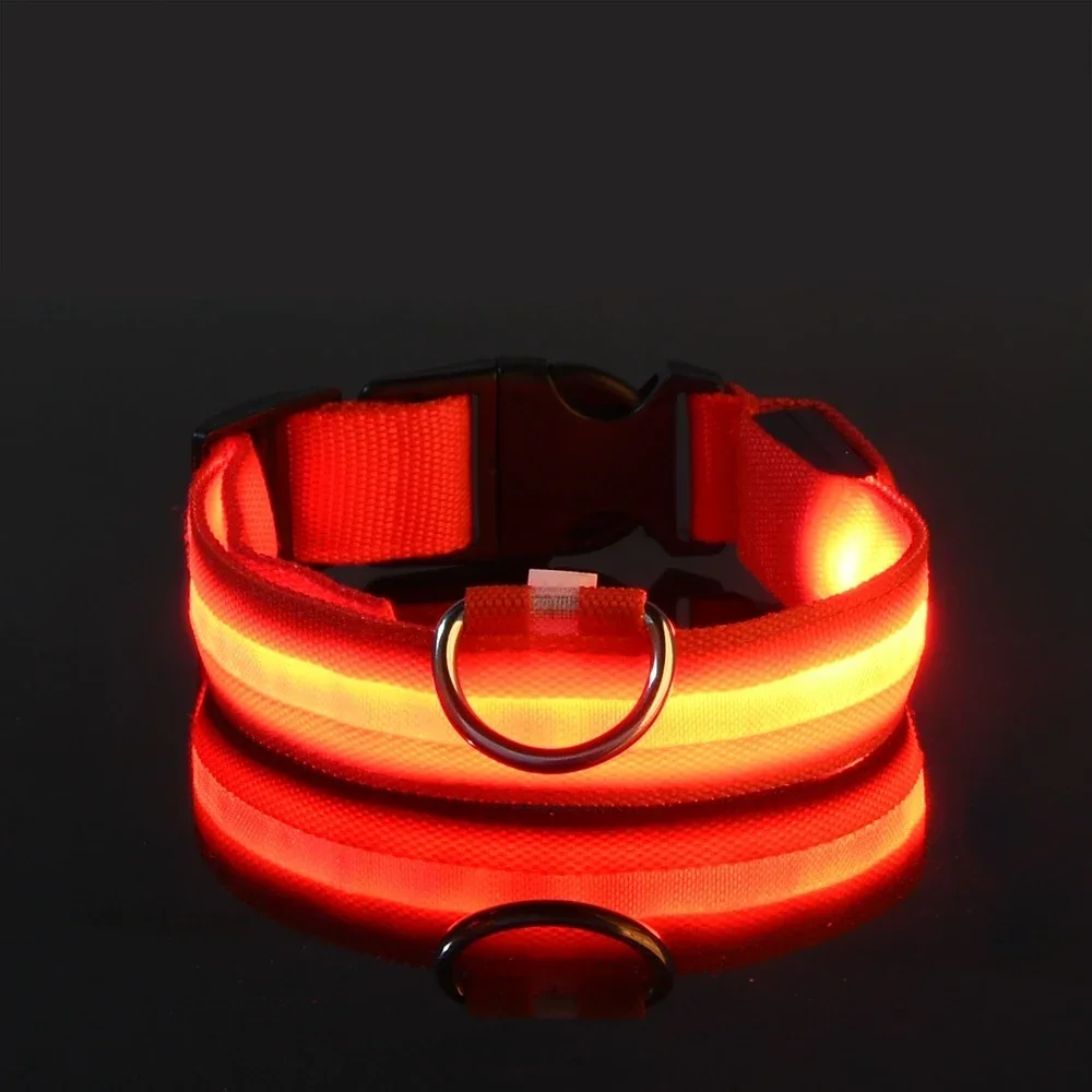Dog Collar Nylon LED Night Saf - Tech Dog Accessories review and price