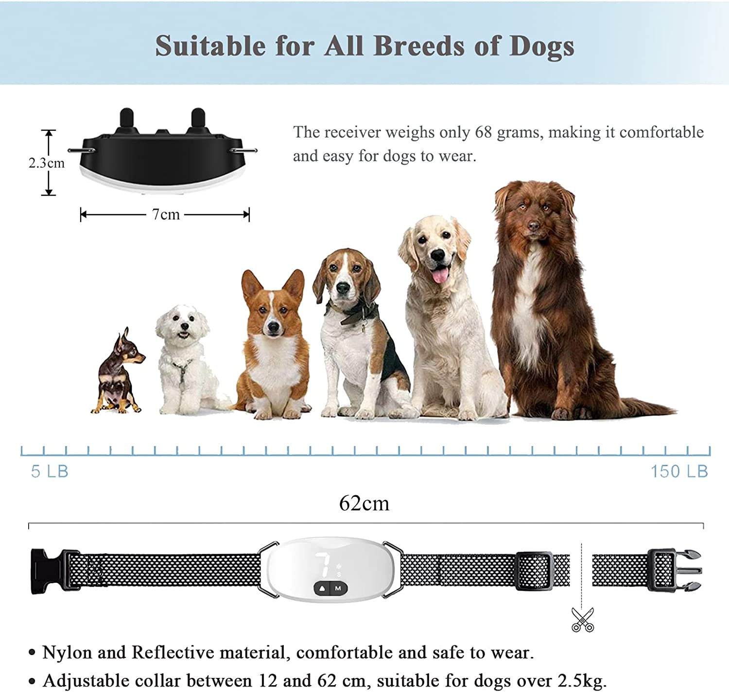 Anti Bark Dog Collar Electric  - Tech Dog Accessories review and price